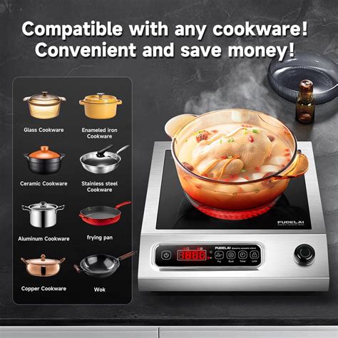 FUDELAI 1800W Electric Hot Plate with Infrared Heating & 9 India | Ubuy