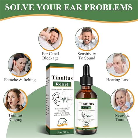 Tinnitus Relief Drops-Ringing,Buzzing & Ear Discomfort–Natural Ear Oil ...