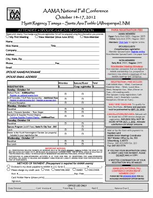 Fillable Online aamanet Hyatt Regency Tamaya Santa Ana Pueblo ...