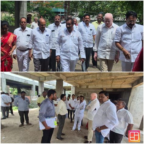 MLA Vegulla : నూతన ఆసుపత్రి నిర్మాణ పనులు పరిశీలించిన బోస్, వేగుళ్ళ ...