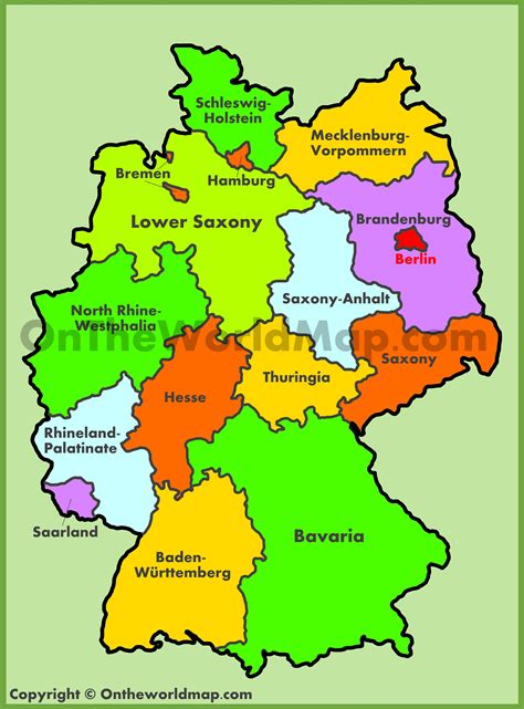 Image result for Map of Germany