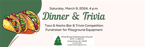 Dinner & Trivia Fundraiser, 8775 88th St, Howard City, MI, March 9 2024 ...