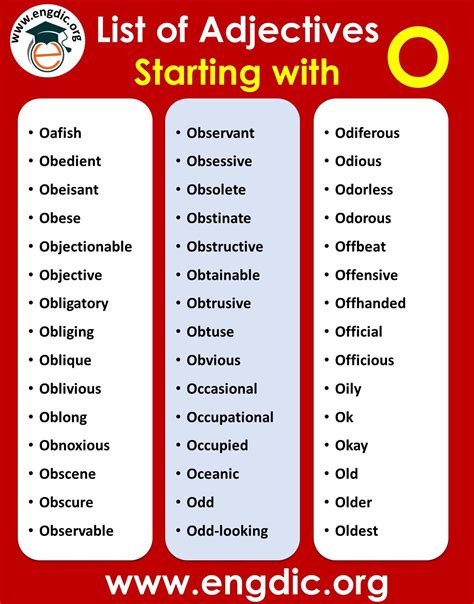 Useful adjectives