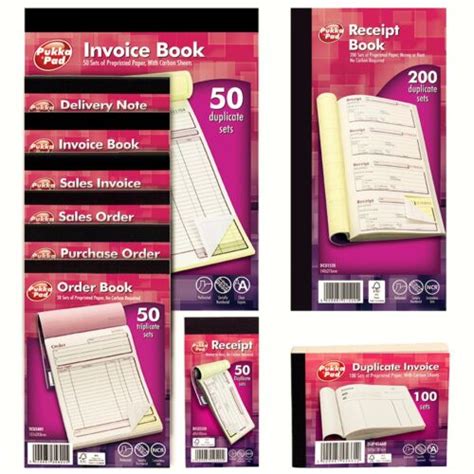 Buy Pukka Pad Sales Invoice Books and other Blocks - Variety of types ...