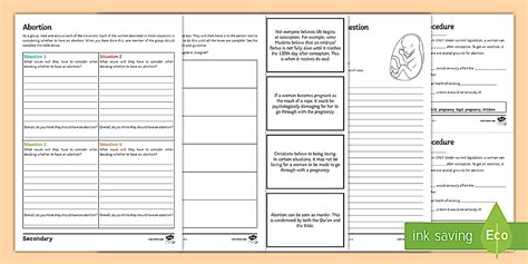 Abortion Activity Pack
