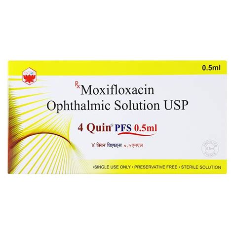 4 QUIN PFS Ophthalmic Solution 0.5ml – Global Surgicals