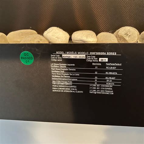 Twin Star Electric Fireplace - Model 35HF500GRA (MB-MK) | EstateSales.org