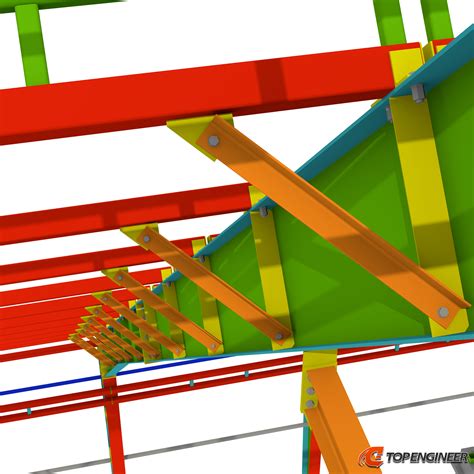 Steel detailing for an agricultural building using Tekla Structures ...