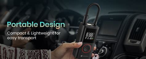 Portronics Vayu, 2-in-1 Tyre Inflator, Rechargeable & Corded Power ...