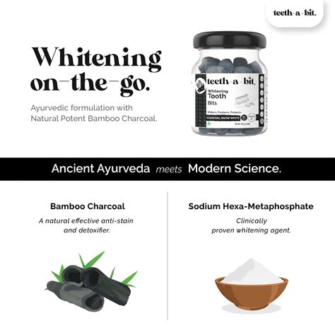 Buy TEETH-A-BIT SNOW WHITE WHITENING BAMBOO CHARCOAL TOOTH BITS, PLANT ...