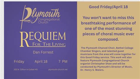 Good Friday: Requiem for the Living, 202 N Clifton Ave, Wichita, KS ...