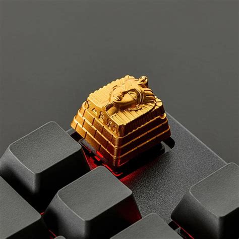 Jual best 3D Profile Gold Pharaoh Design Metal Keycaps Cherry Switch ...