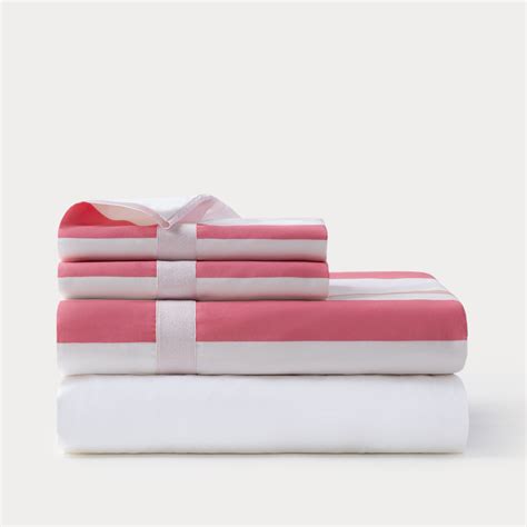 Awning Stripe Sheet Set // Pink (King) - Brooks Brothers Luxury Bedding ...