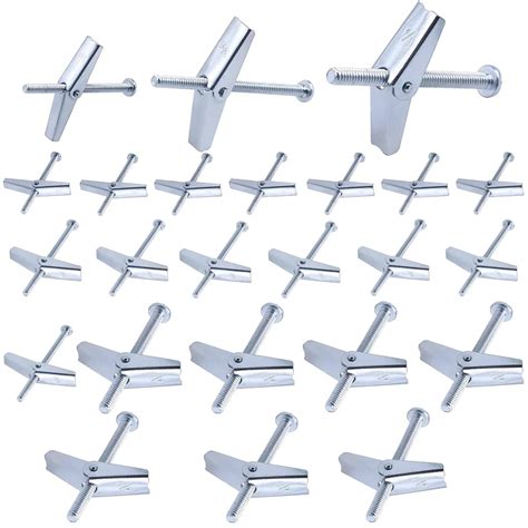 Serplex® 24Pcs Butterfly Anchors Toggle Bolts Toggle Anchors Drywall ...