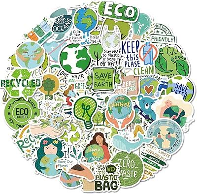 SEEYEON Environmental Protection Stickers, 50PCS Cute Earth India | Ubuy