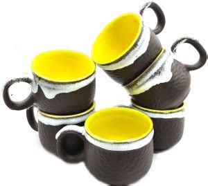 laghima jadon Pack of 6 Ceramic Pack of 6 Ceramic set of 6 Ceramic Tea ...