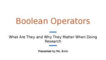 Image result for Boolean Operators Research