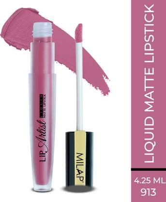 MILAP Lip Artist Matte Liquid Lipstick Non Transfer & Smudge Proof ...