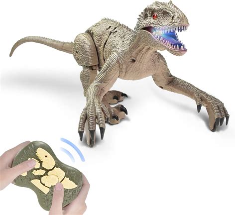 GoolRC Walking RC Velociraptor with LED Light, India | Ubuy