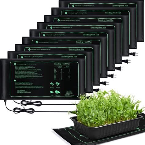 Amazon.com : ROCEEI 6 Pack Durable Seedling Heat Mat 10" x 20.75 ...