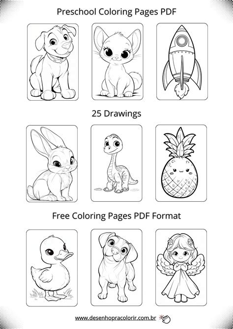 PDF Coloring Pages + 500 Free Drawings To Print and Color