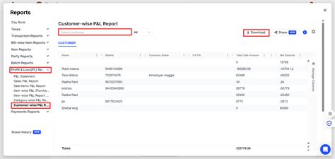 How to download customer-wise profit and loss report on web? - General ...