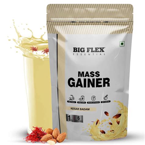 Buy BIGFLEX PRIME MASS GAINER (KESAR BADAM) (1 KG) Online & Get Upto 60 ...