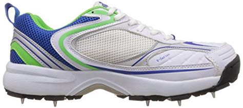 Buy Slazenger Men's Sussex White and Navy Mesh Cricket Shoes - 11 UK at ...