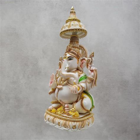 Buy Culture Marble Umbrella Ganesh by Satgurus Online – Satguru's