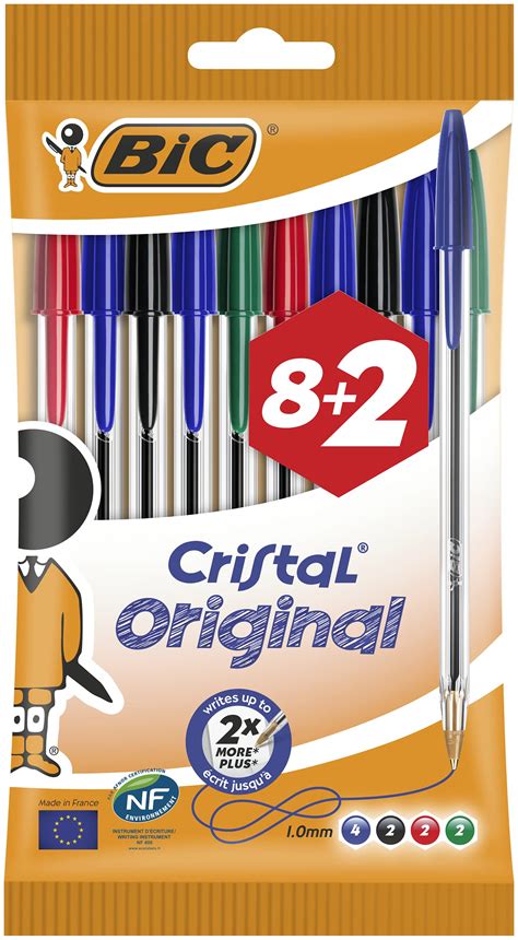 Buy BIC Cristal Original Ballpoint , Comfortable Biro Pens, Medium ...