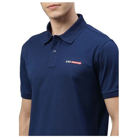TVS Racing Polo T Shirt Blue | Shop TVS Men’s Polo T-Shirts