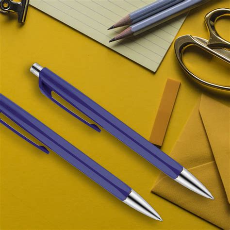 CARAN d'ACHE, Ballpoint Pen - 888 INFINITE NIGHT BLUE. — SWASTIK penn