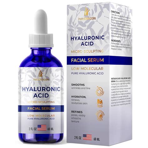 InstaSkincare Pure Hyaluronic Acid Serum - Clinical Strength India | Ubuy