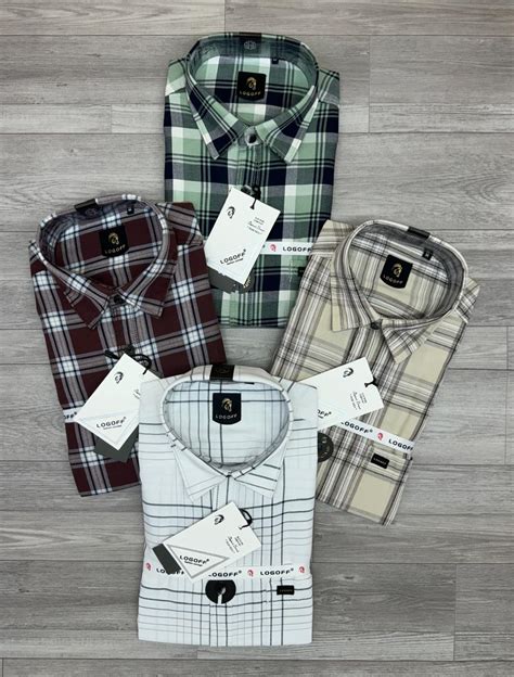 logoff dobby cotton oxford full sleeve shirt