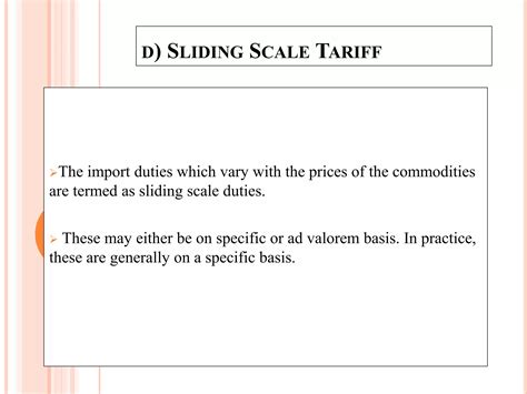 Tariffs and quota | PPTX