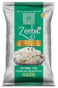 Zeeba Regular Choice Basmati Rice, 10 kg : Amazon.in: Grocery & Gourmet ...