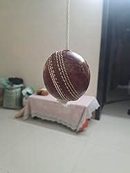 TIMA Leather Cricket Shot Practice Hanging Ball, String Cricket Ball ...