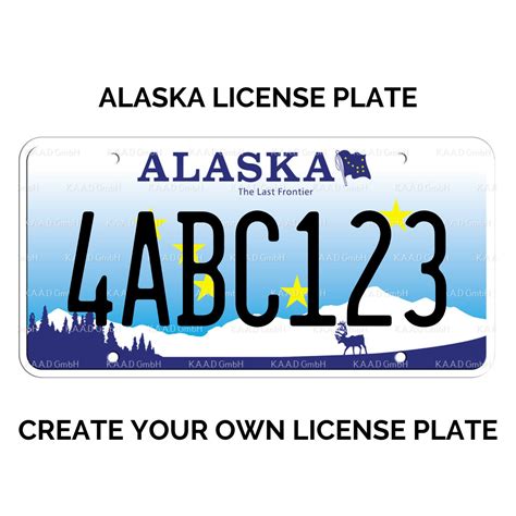 Alaska State License Plate