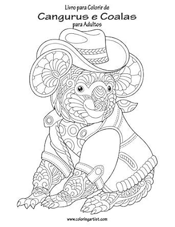 Amazon.in: Buy Livro para Colorir de Cangurus e Coalas para Adultos: 1 ...