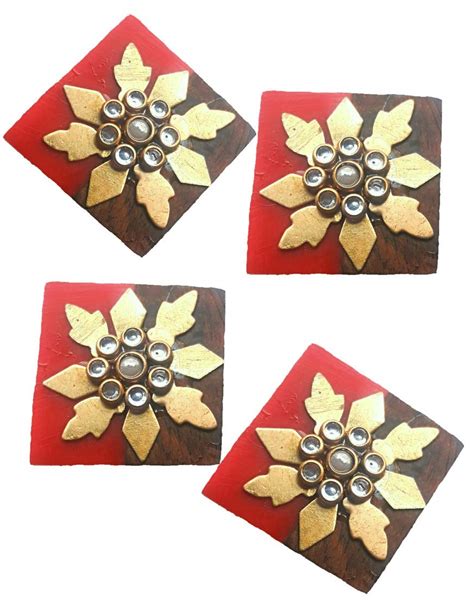 Paushak Boutique Beautiful Wooden Red Combination Golden Embroidery ...