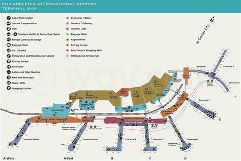 Philadelphia International Airport Map – PHL Airport Map