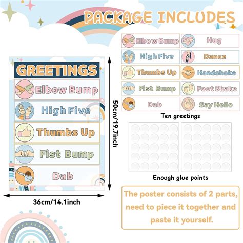 QOUBAI Boho Classroom Greetings Poster Decor, Classroom India | Ubuy