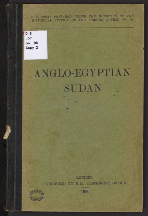 Anglo-Egyptian Sudan. | Library of Congress