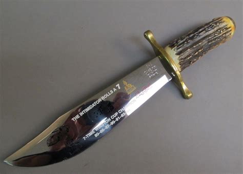 1992 Case Bowie Knife Dale Earnhardt Commemorative 7 Time Winston Cup ...