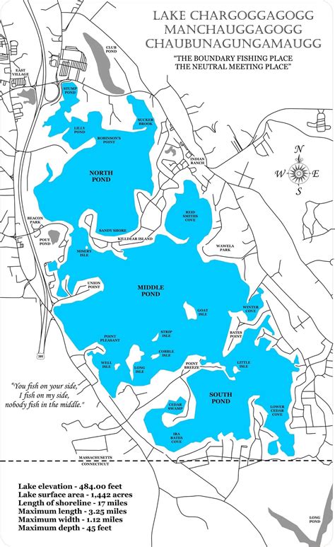 Webster Lake, Massachusetts - Laser Cut Wood Map| Personal Handcrafted ...
