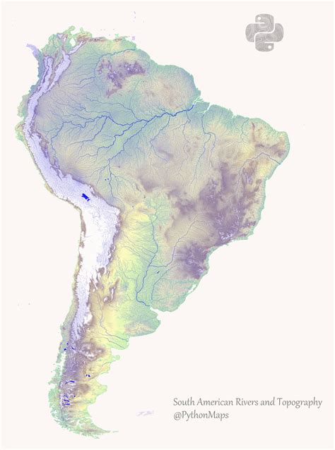 Map Of South America Rivers