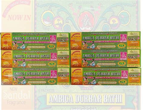 Ambica Durbar Bathi Sandal Agarbatti for Pooja | 100% Herbal Agarbatti ...