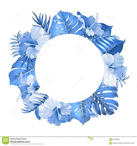 Tropical flower frame | Flower frame, Tropical flowers, Tropical