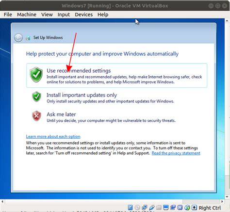 VirtualBox Windows 7 Settings 的图像结果