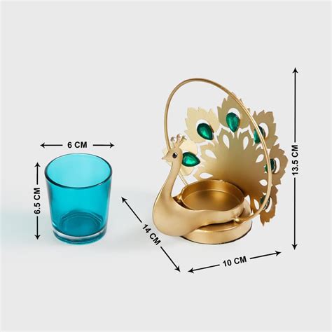 Buy Corsica Mayur Glass T-Light Holder from Corsica by Home Centre at ...